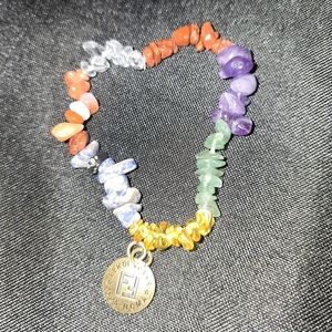 Beaded Braclet With Fendi Charm